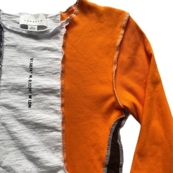 Topshop Multi Color Top US 4 - Picture 6 of 13